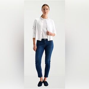 ON •34TH Classic WASHED WHITE Women's SP Cardigan